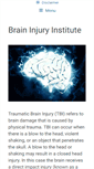 Mobile Screenshot of braininjuryinstitute.org