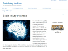 Tablet Screenshot of braininjuryinstitute.org